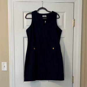 Vineyard Vines Linen Navy Mini Dress NWT